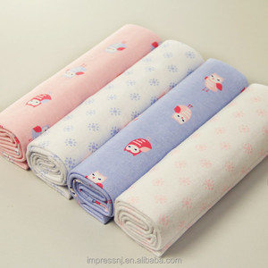 Selimut Katun Flanel Bayi, Super Lembut 4 Buah Per Pak