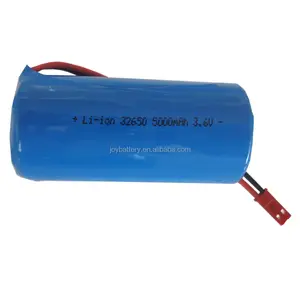 32650 3.7 V 5000 mAh sạc li-ion pin hình trụ với JST 2 P nối