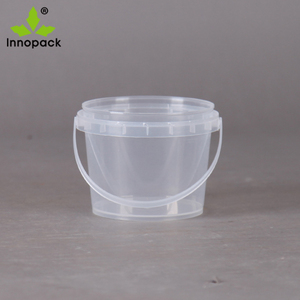 Mini Clair/<span class=keywords><strong>blanc</strong></span> 900ml en plastique de seau de catégorie comestible avec la poignée pour la crème glacée, le beurre, le <span class=keywords><strong>miel</strong></span> - Product Image 6