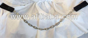 Pulsera de cuero de alta calidad con cadena de cristal y logotipo personalizado banda de cejas de caballo de lujo superventas - Product Image 3