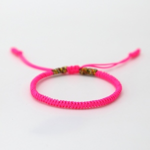 Pulsera de Cuerda Tibetana Budista Hecha a Mano con Nudos de la Suerte, Multicolor Original, Tamaño Ajustable, Mismo Modelo que <span class=keywords><strong>Leonardo</strong></span> DiCaprio Bendecido - Product Image 4