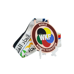 Longzhiyu-medallas de lucha de troquel personalizadas, medallón de kárate, taekwondo, con cordón, fabricante de 15 años - Product Image 2