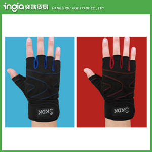 Workout Wrist Wrap Entraînement <span class=keywords><strong>Sportif</strong></span> Exercice Fitness Tricoté Demi Doigt Poids De Levage Gants - Product Image 2