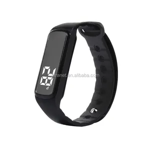 Tùy Chỉnh Logo Xem RFID Dây Đeo Cổ Tay Sức Khỏe Kỹ Thuật Số Trẻ Em Led Xem Với Calorie