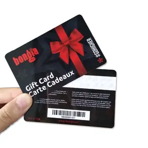 Cartão de código de barras personalizado, cartão de código qr de plástico personalizado