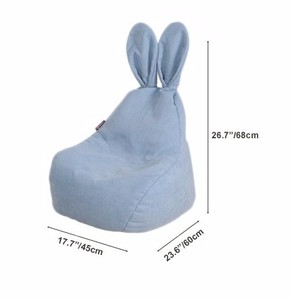 Luckysac nueva prima conejo forma <span class=keywords><strong>niños</strong></span> sillón <span class=keywords><strong>puff</strong></span> niño del juguete para la venta - Product Image 3
