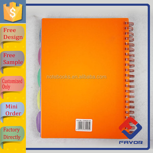 Su misura a buon mercato stampato copertura di larghezza collegio governato copertura di <span class=keywords><strong>plastica</strong></span> a <span class=keywords><strong>spirale</strong></span> notebook - Product Image 3