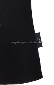 फैशन गर्म डिजाइनर अरब शैली महिला हिजाब पॉलिएस्टर शिफॉन कपड़े सादे ठोस काले moslem थोक niaqb चेहरा घूंघट - Product Image 3