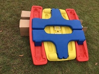 Table et chaise de pique-nique pour enfants en plastique, vente chaude