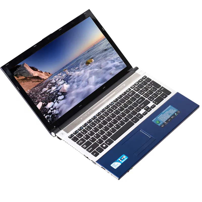 15.6 ''Aluminum Slim Super Laptop Computer Intel Pentium N3520 Quad Core 4G RAM 500GB HDD 1920X1080 DVD RW