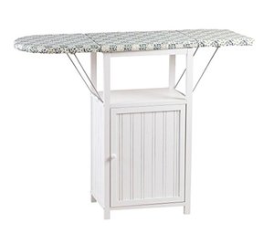 Chinese Factory Cheap Wooden Ironing Board Ironing <strong>Storage</strong> Cabinet <strong>With</strong> <strong>Wicker</strong> <strong>Drawers</strong> - Product Image 4