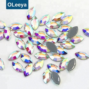 All'ingrosso della fabbrica di cristallo Marquise Hot Fix strass occhio di <span class=keywords><strong>cavallo</strong></span> pietre per le donne tacco alto scarpe decorazione - Product Image 2