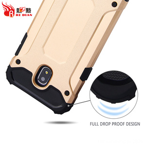 Redian fibra de carbono cubierta doble cubierta protectora caso del teléfono celular para Samsung J4 2018 - Product Image 3