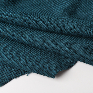 Tissu côtelé extensible en <span class=keywords><strong>laine</strong></span> acrylique anti-boulochage pour chemisier et pull - Product Image 1