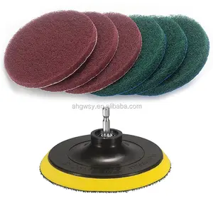 Kichwit 5 Inches Drill Power Scrubber Scouring Pads Cleaning Kit