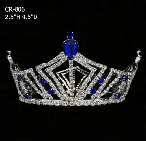 Volle runde König Tiara Königin kleine Krone für Jungen