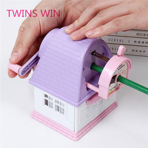 La escuela japonesa de los niños artículos de papelería, los nombres de color impreso de plástico Casa de plástico lápiz Sacapuntas con mejor calidad 267 - Product Image 5