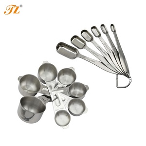 Penjualan terlaris 13 buah gelas ukur plastik baja tahan karat Set 15ml-60ml kapasitas pengukuran cairan dapur rumah kopi"