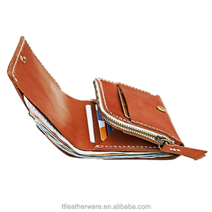 Men's Saddle Italian Genuine Leather Extra Capacity Trifold <b>Wallet</b> - Product Image 2