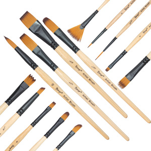 <span class=keywords><strong>Set</strong></span> di <span class=keywords><strong>pennelli</strong></span> da 14 pezzi con manico in legno per capelli in Nylon colori neri kaki per <span class=keywords><strong>Set</strong></span> di <span class=keywords><strong>pennelli</strong></span> per <span class=keywords><strong>pittura</strong></span> acrilica ad olio ad acquerello - Product Image 4