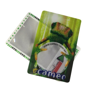 프레넬 렌즈가있는 광고 평면 돋보기 시트 맞춤형 PVC 신용 카드 돋보기 - Product Image 5