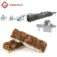 Chauffage au gaz Automatique D'arachide Chikki Muesli Barre de Céréale Formant Barre Granola Faisant La Machine Ligne de Production