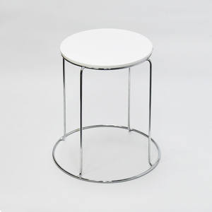 ที่เรียบง่ายรอบรูปร่างอะคริลิลวดห้องน้ำเดี่ยวอุจจาระ - Product Image 1