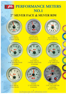 95mm Automobile Tachometer RPM <b>Auto</b> Gauge <b>Meter</b> for Universal Car Silver Face Silver Rim White LED Light - Product Image 2