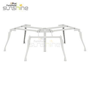 Modern Round Shaped 3-Person Home Office Workstation Design elegante para partição trabalho ideal - Product Image 2