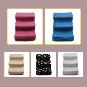Groothandel Fabrikant Stabiele Kunststof Meerkleurige Pluche Draagtas Opvouwbare Hondentrap Huisdiertrap - Product Image 3