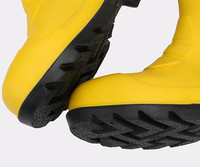 Bottes de pluie imperméables et respirantes en PVC avec embout en acier imprimé pour entrepôt frigorifique, unisexes, automne-hiver, bottes en caoutchouc d'usine