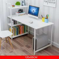 Bureau d'ordinateur, bureau de maison simple et économique, combinaison de bureau et de bibliothèque, bureau d'écriture simple pour étudiants