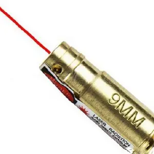 Bán sỉ 9mm sight-9 Mét Cartridge Bore Sight Red Dot Laser Boresighter Săn Bắn Laser Đồng