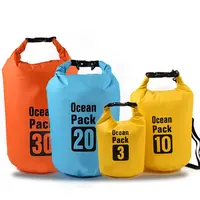2L 3L 5L 8L 10L 15L 20L 30L 40 botla yüzen yürüyüş kayık islak özel Logo açık Polyester PVC okyanus paketi su geçirmez kuru çanta