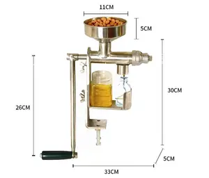 Máquina manual de extração fria do óleo da imprensa