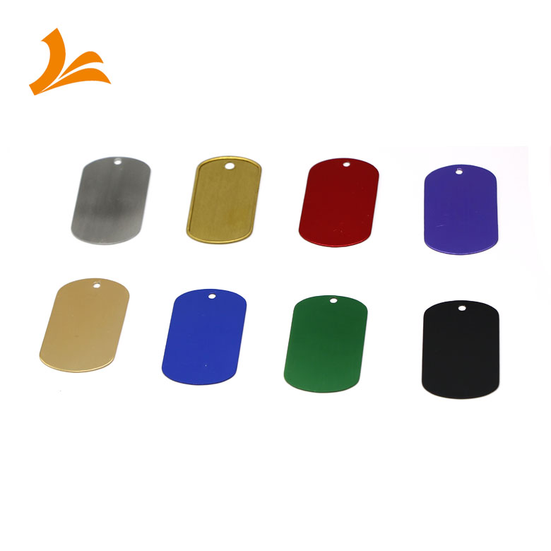 Прямая продажа с завода, оптовая продажа, дешевые персонализированные пустые металлические жетоны для собак из анодированного алюминия
