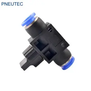 HVFF/HVFS/HVSF HVFF plastic metric O.D 8mm hand valve air speed regulating throttle check valve