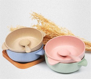 Au Micro-ondes Blé Dégradables Bols À Soupe Ensemble En Plastique <span class=keywords><strong>bol</strong></span> Et Cuillère Ensemble Avec <span class=keywords><strong>Le</strong></span> Prix Concurrentiel - Product Image 4