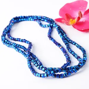 pujiiang多色廉价水晶玻璃珠方形4毫米立方体珠子
