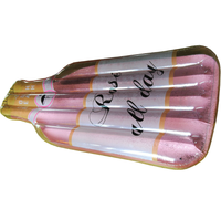 Flotteur de piscine personnalisé en forme de bouteille de vin, matelas gonflable, bouteille flottante, salon d'eau