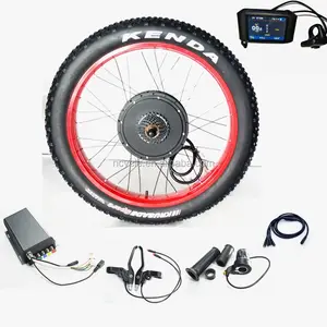 सबसे अच्छा बिक्री 70 km/एच रियर व्हील 72 v 3000 w वसा टायर इलेक्ट्रिक बाइक रूपांतरण किट