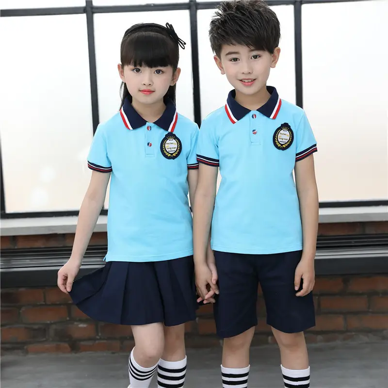 Venda quente personalizar crianças banda escolar uniforme tops e calças