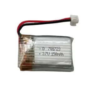 High rate 701723 3.7V 150mAh lithium li-polymer battery for rc helicopter