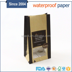 De café de calidad alimentaria bolsa de papel de embalaje, resistencia al desgarro bolsas de café de papel de alibaba de china - Product Image 3