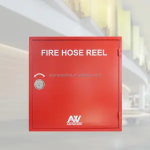 AW-FHRC29 Asenware yangın hortumu makarası kutu ve yangın hortumu makarası hortum makarası dolabı çelik kırmızı veya özelleştirilmiş olarak 750*750*260mm CN;GUA