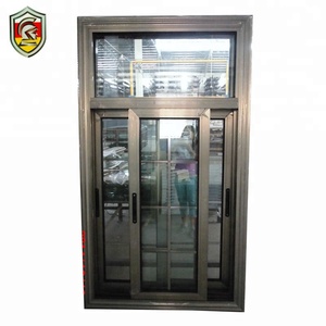 Finestre per porte scorrevoli in alluminio stile casa moderna africana dal fornitore della cina finestre scorrevoli nere - Product Image 4