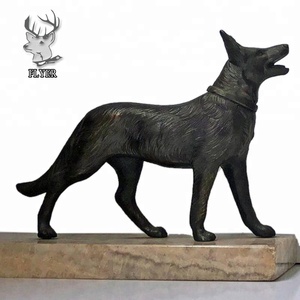 Hete Verkoop Levensgrote Dieren Gieten Bronzen Beeld Dane Easygoing Metalen Hond Sculptuur - Product Image 4