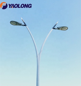 8 Meter Chiều Cao Đường Đôi Cánh Tay/Cánh Tay Đơn Nhôm Điện Đường Phố Ánh Sáng Ba Lan Qatar - Product Image 4