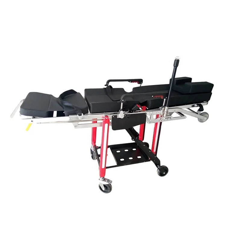 Yeni tasarım CR-17 ilk yardım tıbbi ambulans sedye ambulans tekerlekli sandalye sedye otomatik yükleme sedye