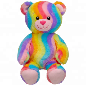 <span class=keywords><strong>Orsacchiotto</strong></span> Gigante Tie-Dye Arcobaleno in Peluche, Morbido Giocattolo Colorato Romantico, Regalo per San Valentino - Product Image 3